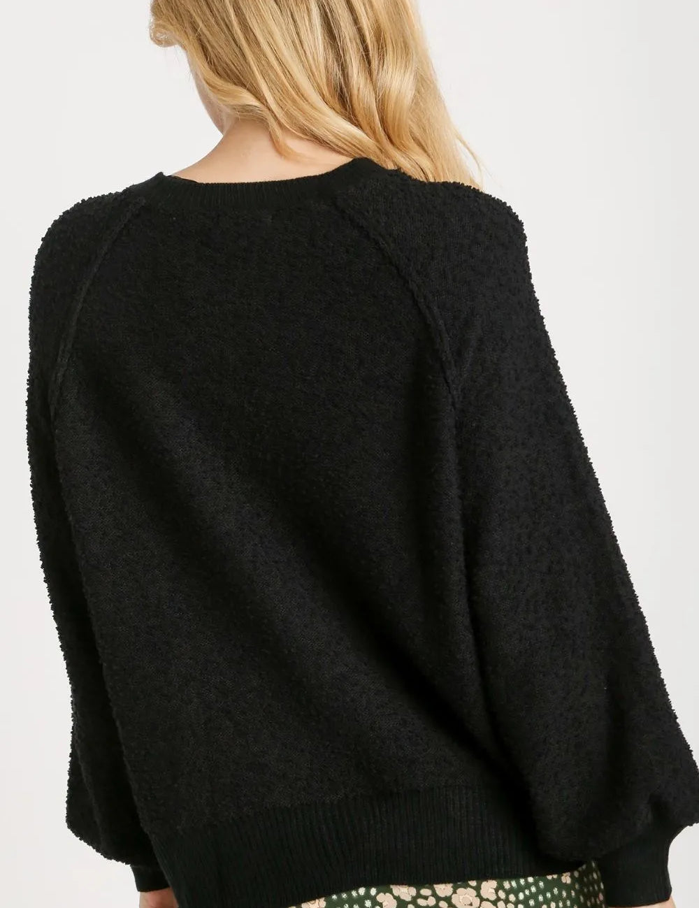 Umgee Full Size Round Neck Long Sleeve Sweater Plus Size | Sweaters Daverri Fashions