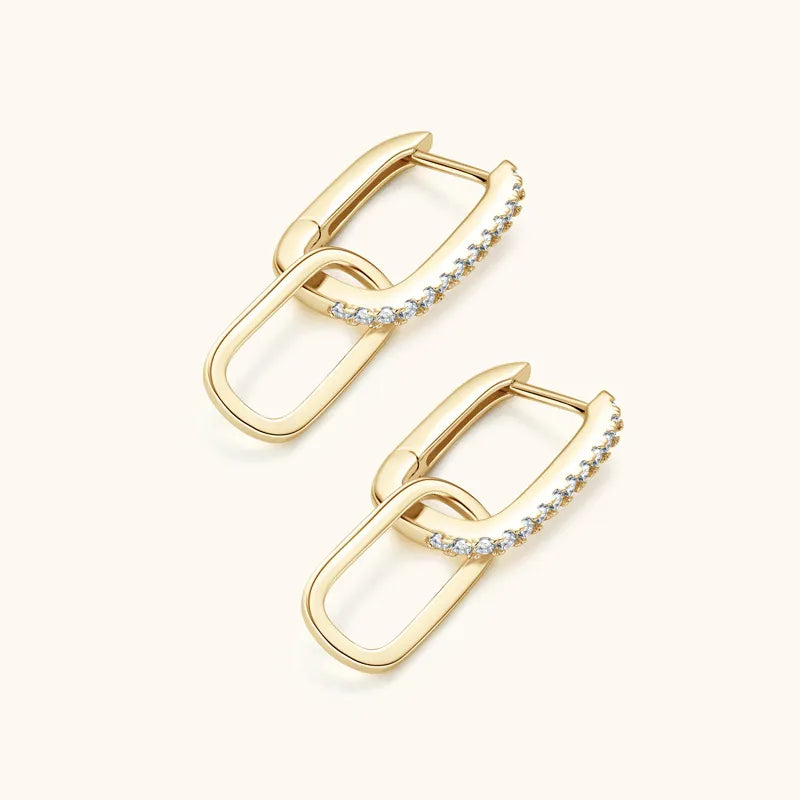 925 Sterling Silver Moissanite Earrings | Sterling Silver Earrings Daverri Fashions