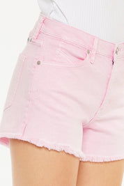Kancan Raw Hem High Waist Denim Shorts | Daverri Fashions