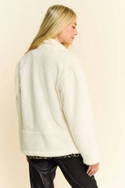 Davi & Dani Faux Fur Zip Up Jacket | Daverri Fashions