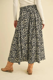 Aemi+Co Leopard Midi Skirt | Daverri Fashions