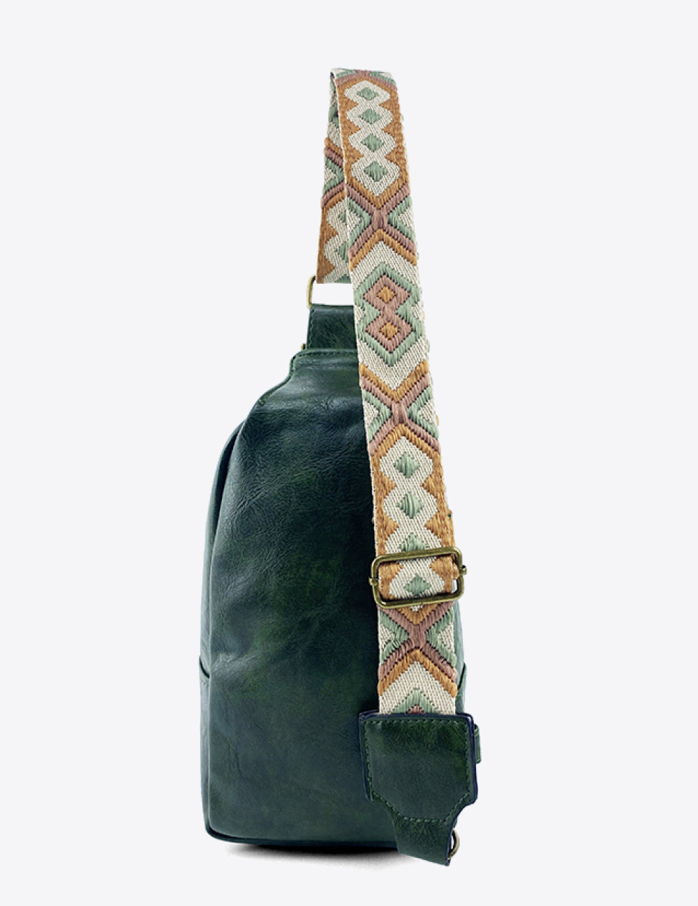 Abstract Pattern Adjustable Strap Vegan Leather Sling Bag | Cross Body Bags Daverri Fashions