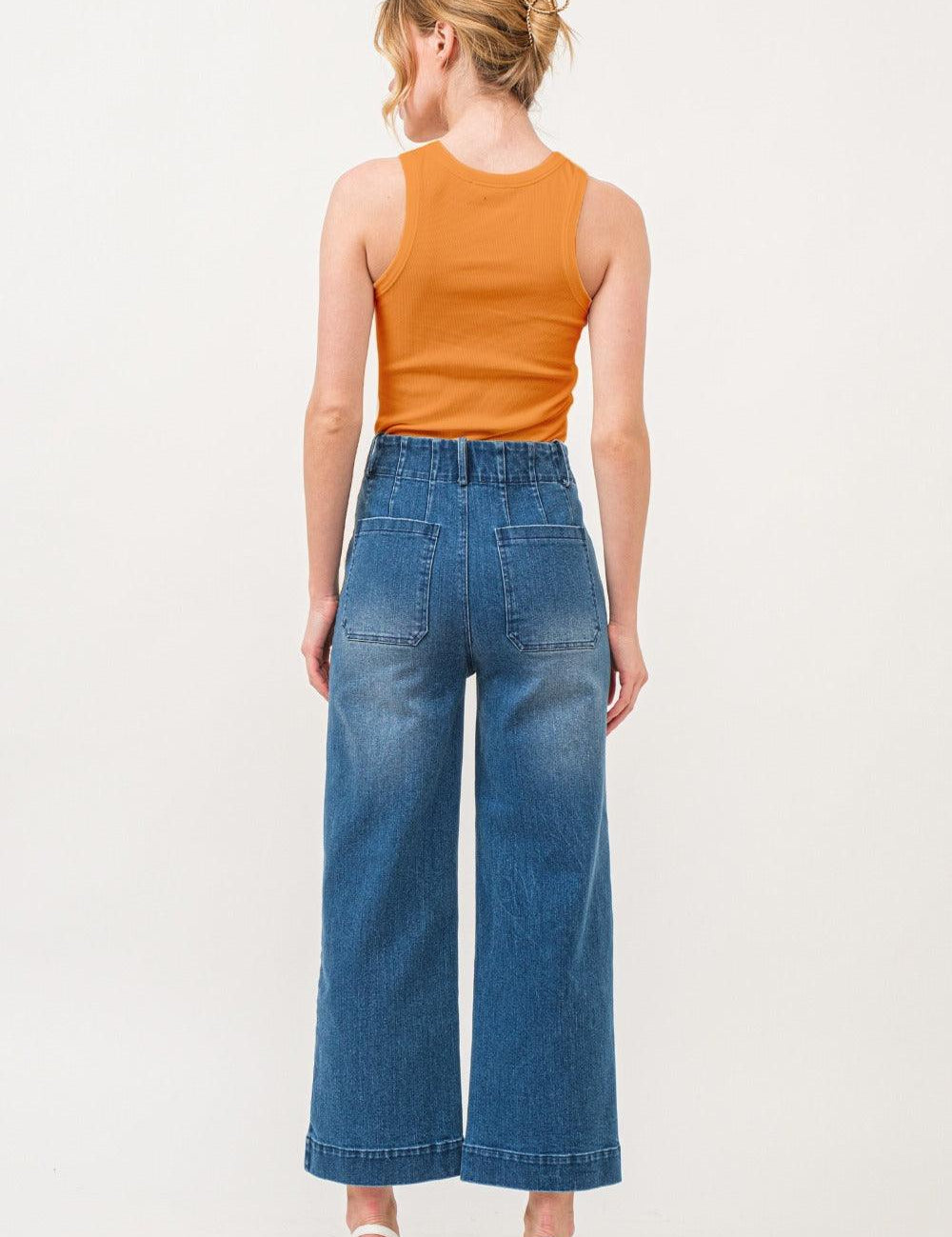 And The Why Bat Embroidered Ribbed Tank | Daverri Fashions