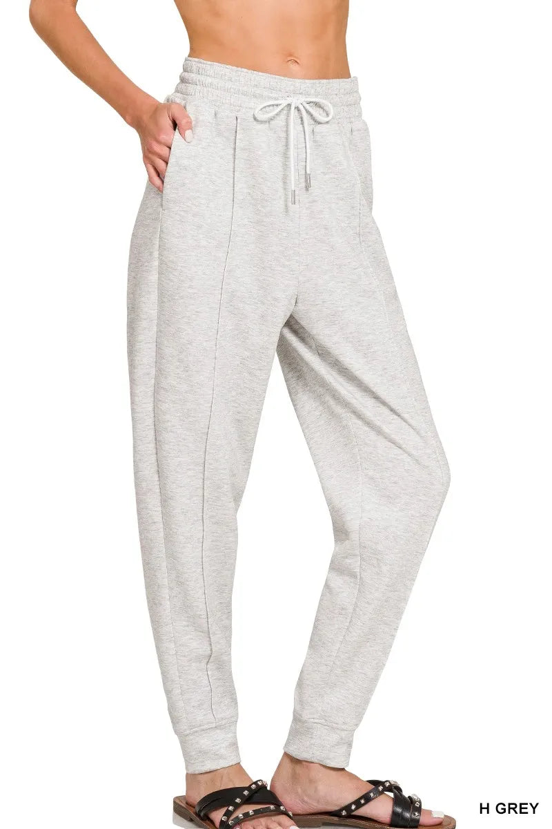 H GREY Zenana Drawstring Sweatpants with Pockets | Daverri Fashions