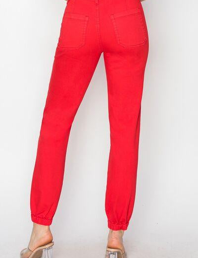 RISEN Full Size High Waisted Jogger Jeans | Joggers Daverri Fashions