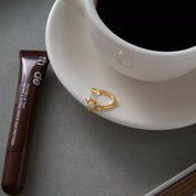18K Gold-Plated Zircon Sun Bypass Ring | Rings Daverri Fashions