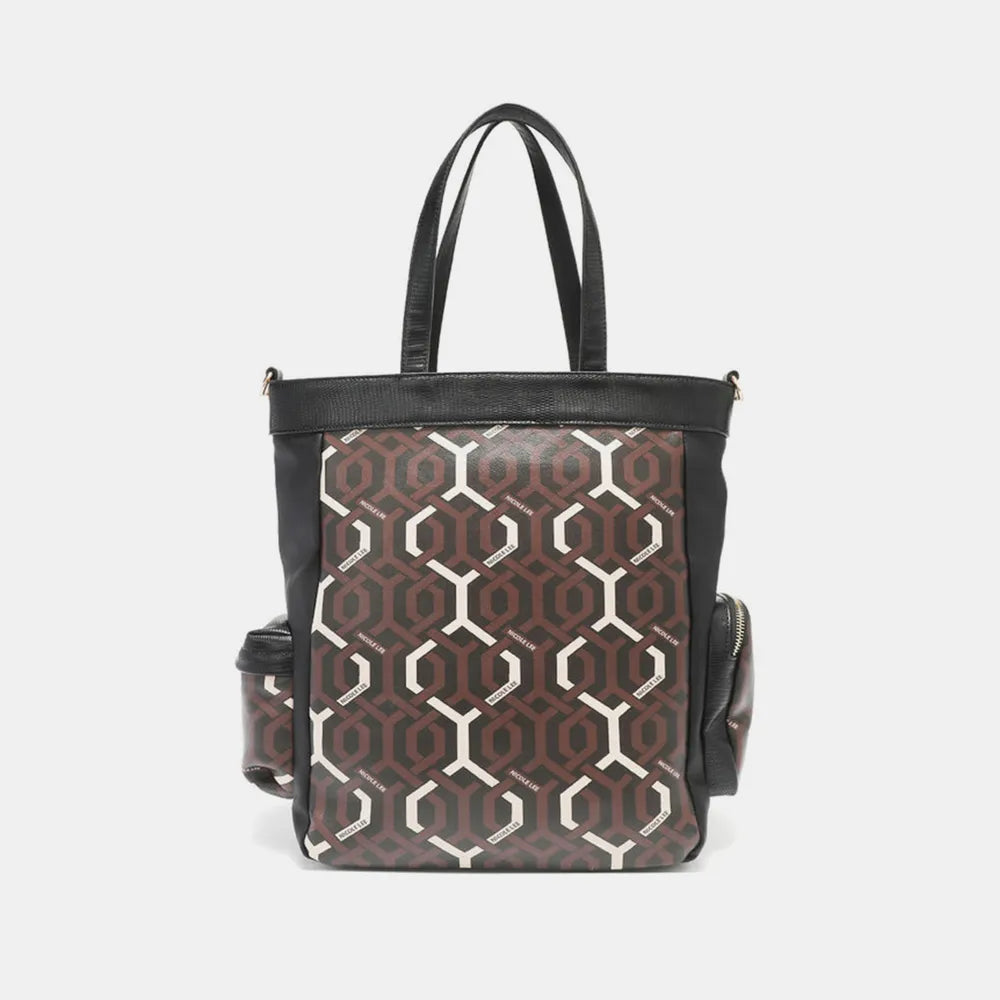 Geometric Pattern Tote Bag | Totes Daverri Fashions