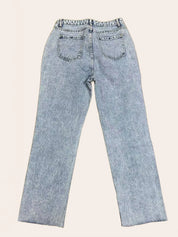 Distressed Straight Leg Jeans with Pockets | Jeans Daverri Fashions
