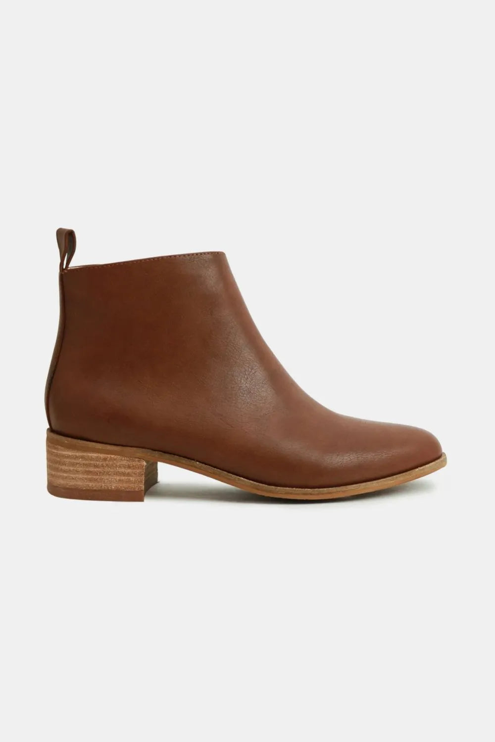 Beast Fashion PU Leather Block Heel Boots | Boots Daverri Fashions