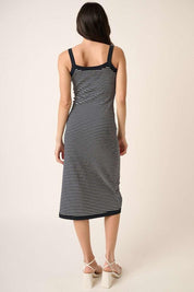 Mittoshop Contrast Striped Midi Cami Dress | Cami Dresses Daverri Fashions