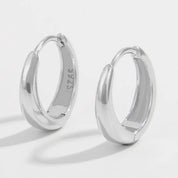 Silver One Size 925 Sterling Silver Huggie Earrings | Earrings Daverri Fashions