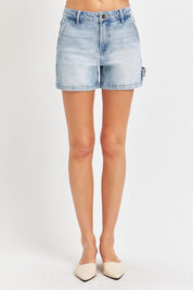 Risen Full Size High Rise Denim Shorts | Denim Shorts Daverri Fashions