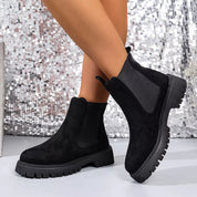 Elastic Side Panels Ankle Boots | Boots Daverri Fashions