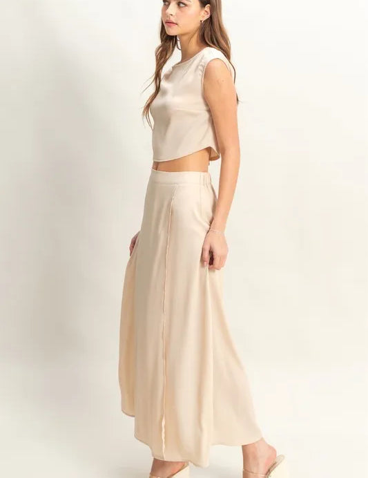 HYFVE Sleeveless Top and Maxi Skirt Set | Outfit Sets Daverri Fashions