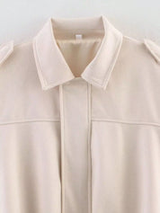 Zip Up Oversized Jacket | Jackets Daverri Fashions