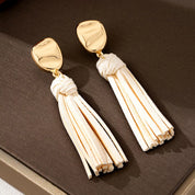 18K Gold-Plated Tassel Earrings | Earrings Daverri Fashions