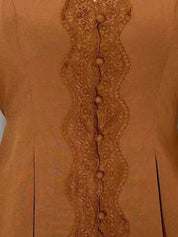 Lace Detail Balloon Sleeve Blouse | Blouses Daverri Fashions