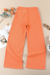 Wide Leg High Waist Jeans | Jeans Daverri Fashions