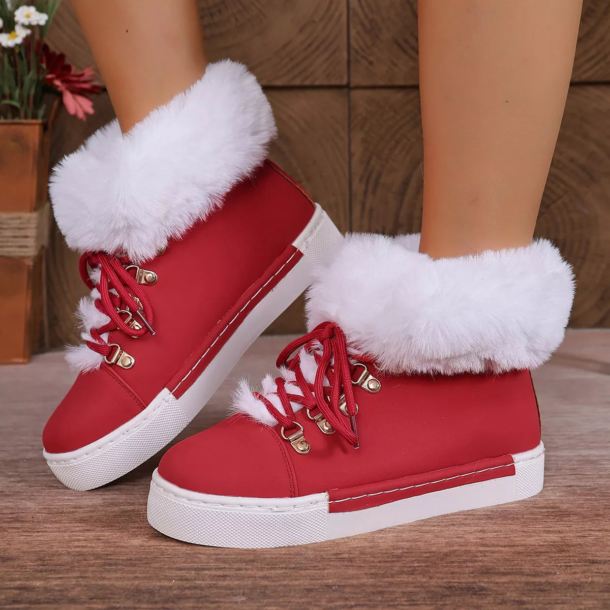 Round Toe Platform Boots | Boots Daverri Fashions