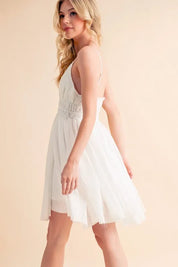 Aemi+Co Lace Detail Mini Cami Dress | Daverri Fashions