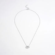 925 Sterling Silver Inlaid Zircon Heart Necklace | Silver Necklaces Daverri Fashions