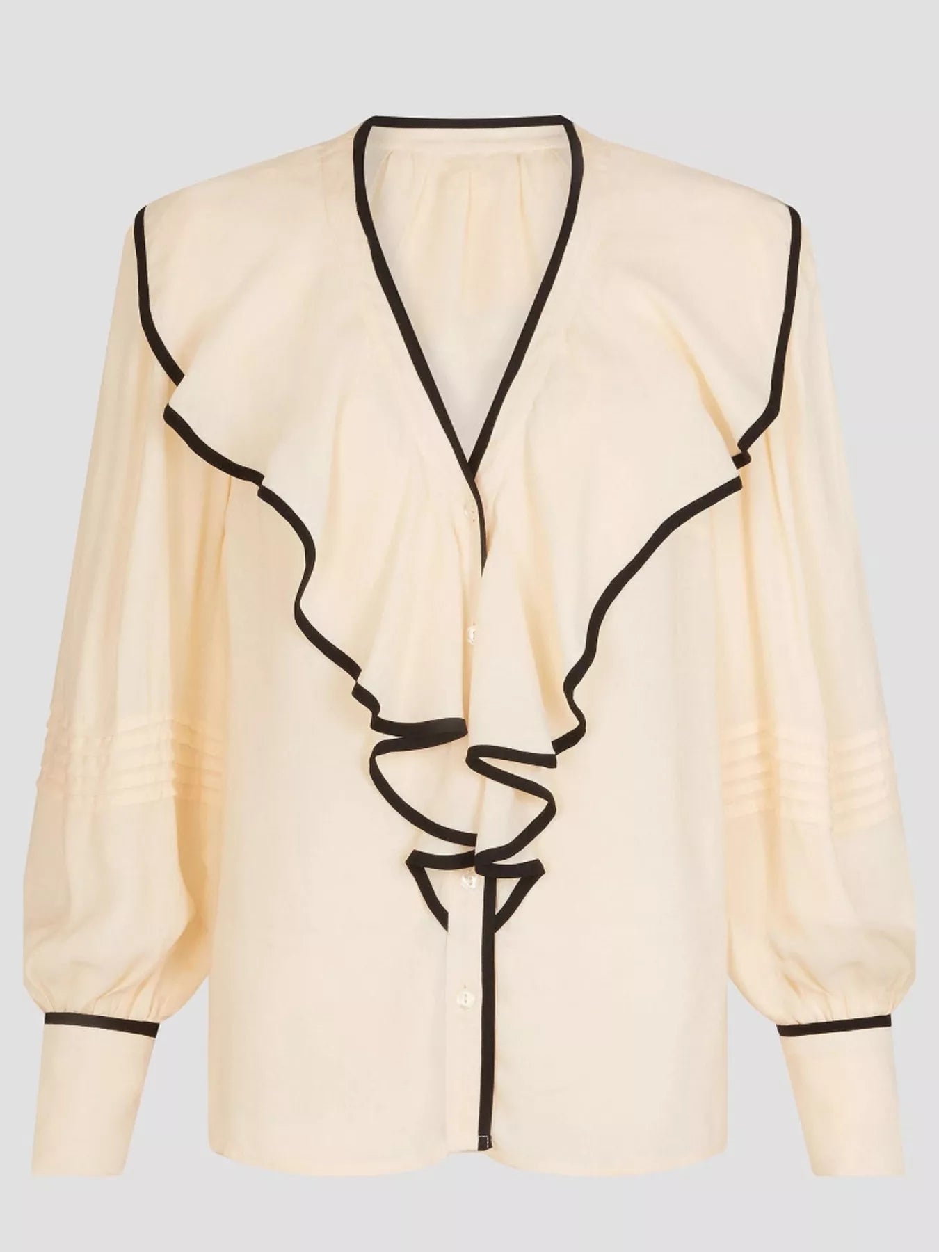 Ruffled Long Sleeve Blouse | Blouses Daverri Fashions