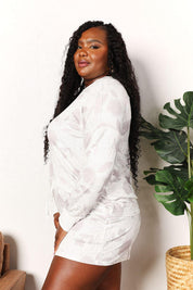 Double Take Floral Long Sleeve Top and Shorts Loungewear Set | Outfit Sets Daverri Fashions