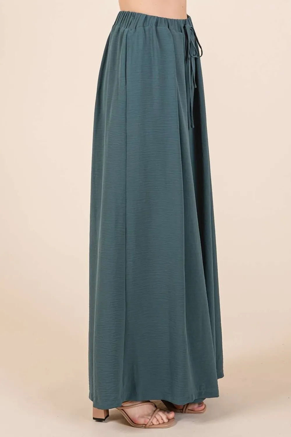 Mittoshop Pleated Wide Leg Pants | Pants Daverri Fashions