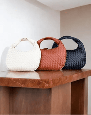 Butter Soft Vegan Leather Woven Handbag | Handbags Daverri Fashions