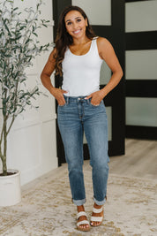 Colette Mid Rise Boyfriend Classic Cuffed | Womens Daverri Fashions