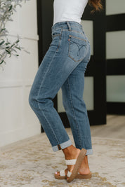 Colette Mid Rise Boyfriend Classic Cuffed | Womens Daverri Fashions