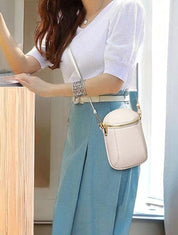 Compact Vegan Leather Crossbody Bag | Handbags Daverri Fashions