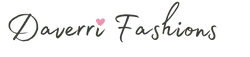 Daverri Fashions logo with a heart symbol on a white background