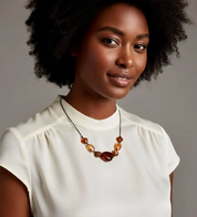 Acrylic Beaded Statement Necklace | Necklaces Daverri Fashions