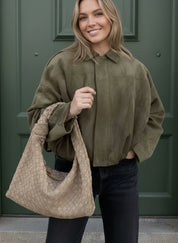 Zip Up Oversized Jacket | Jackets Daverri Fashions