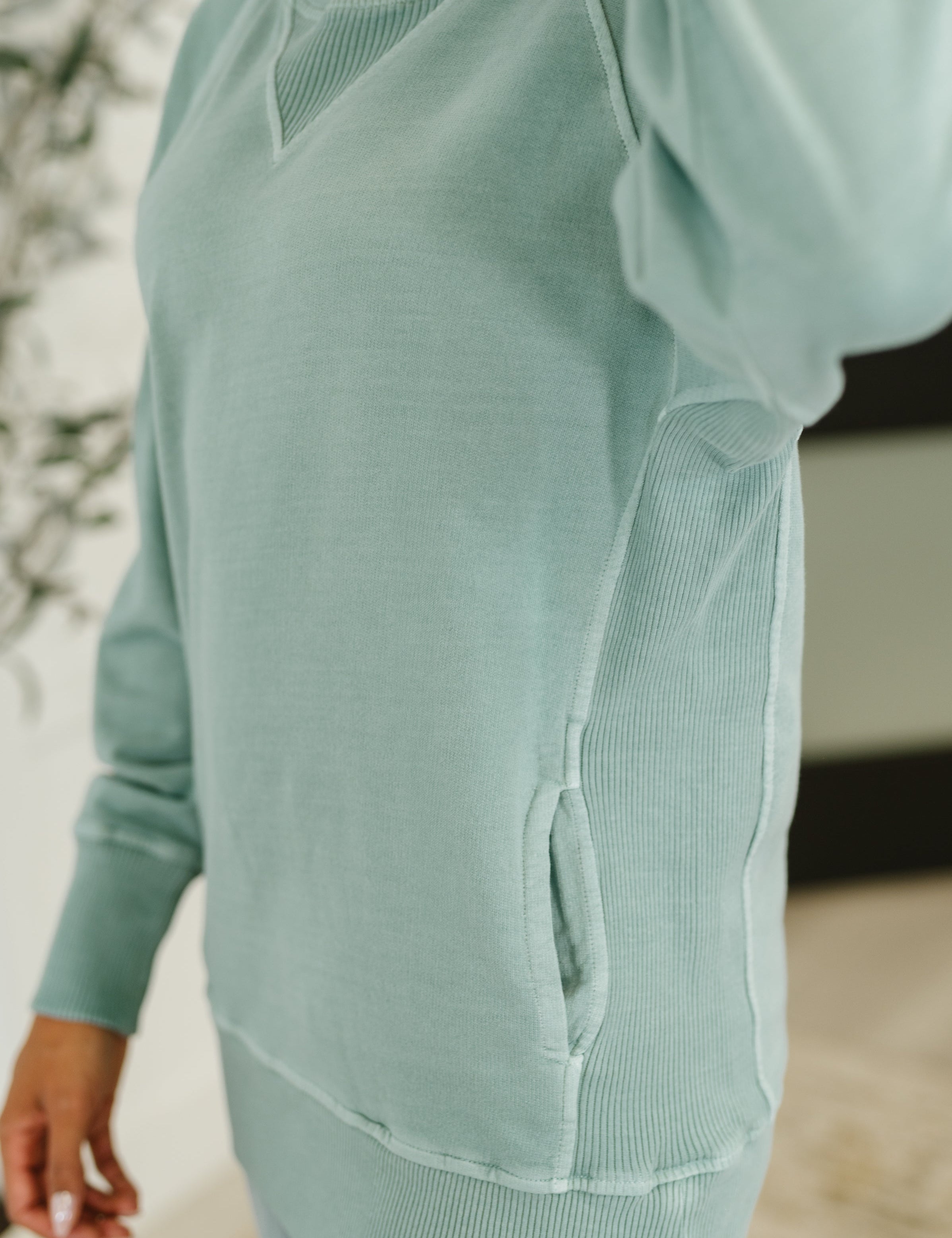 For the Experience Relaxed Pullover in Ash Blue | Womens Daverri Fashions