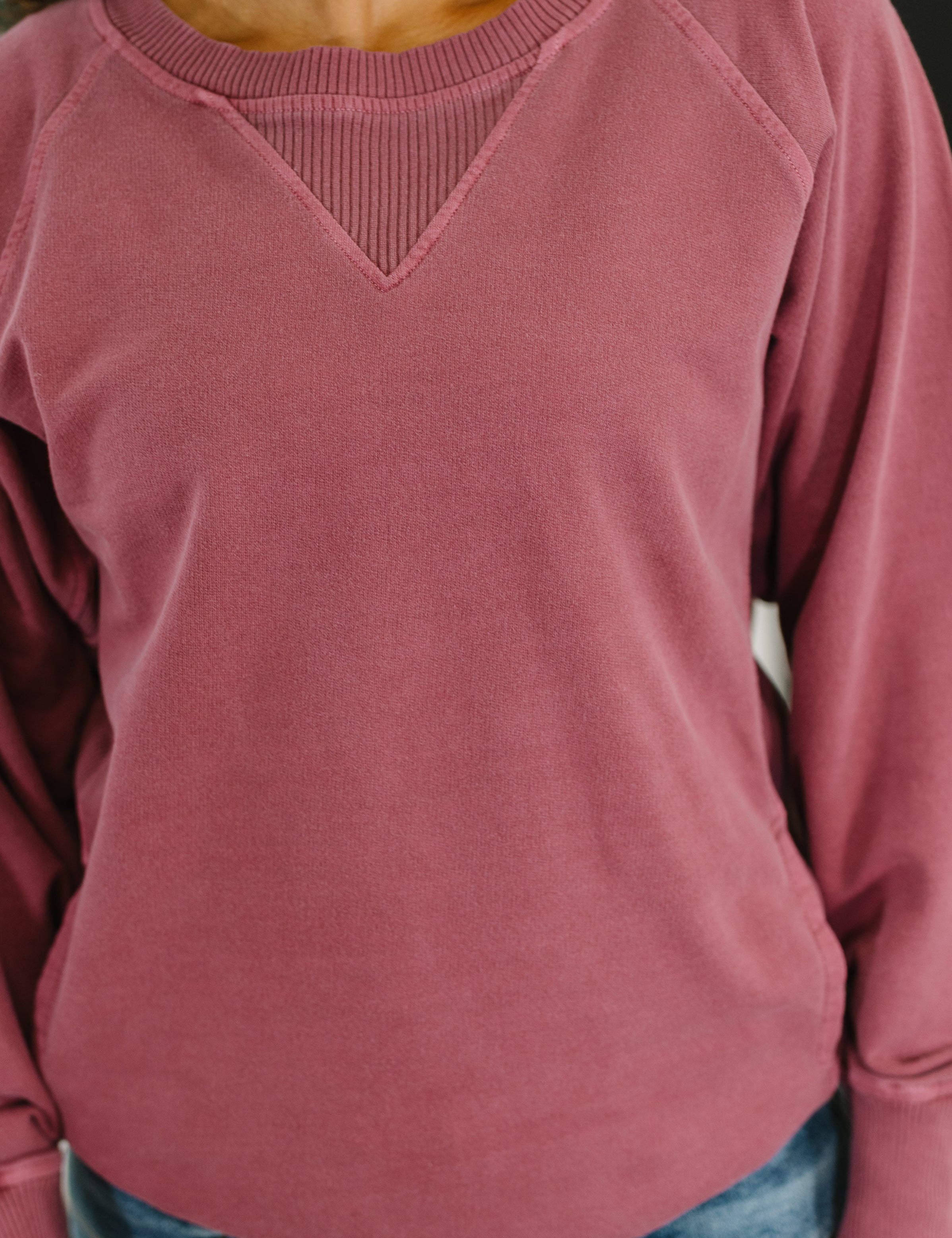 For the Experience Relaxed Pullover in Cabernet | Womens Daverri Fashions