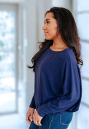 Casually Comfy Batwing Top | Shirts & Tops Daverri Fashions