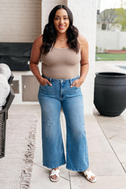 Hayes High Rise Wide Leg Crop Jeans | Jeans Daverri Fashions