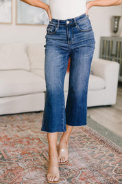 Hayes High Rise Wide Leg Crop Jeans | Jeans Daverri Fashions