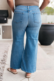Hayes High Rise Wide Leg Crop Jeans | Jeans Daverri Fashions