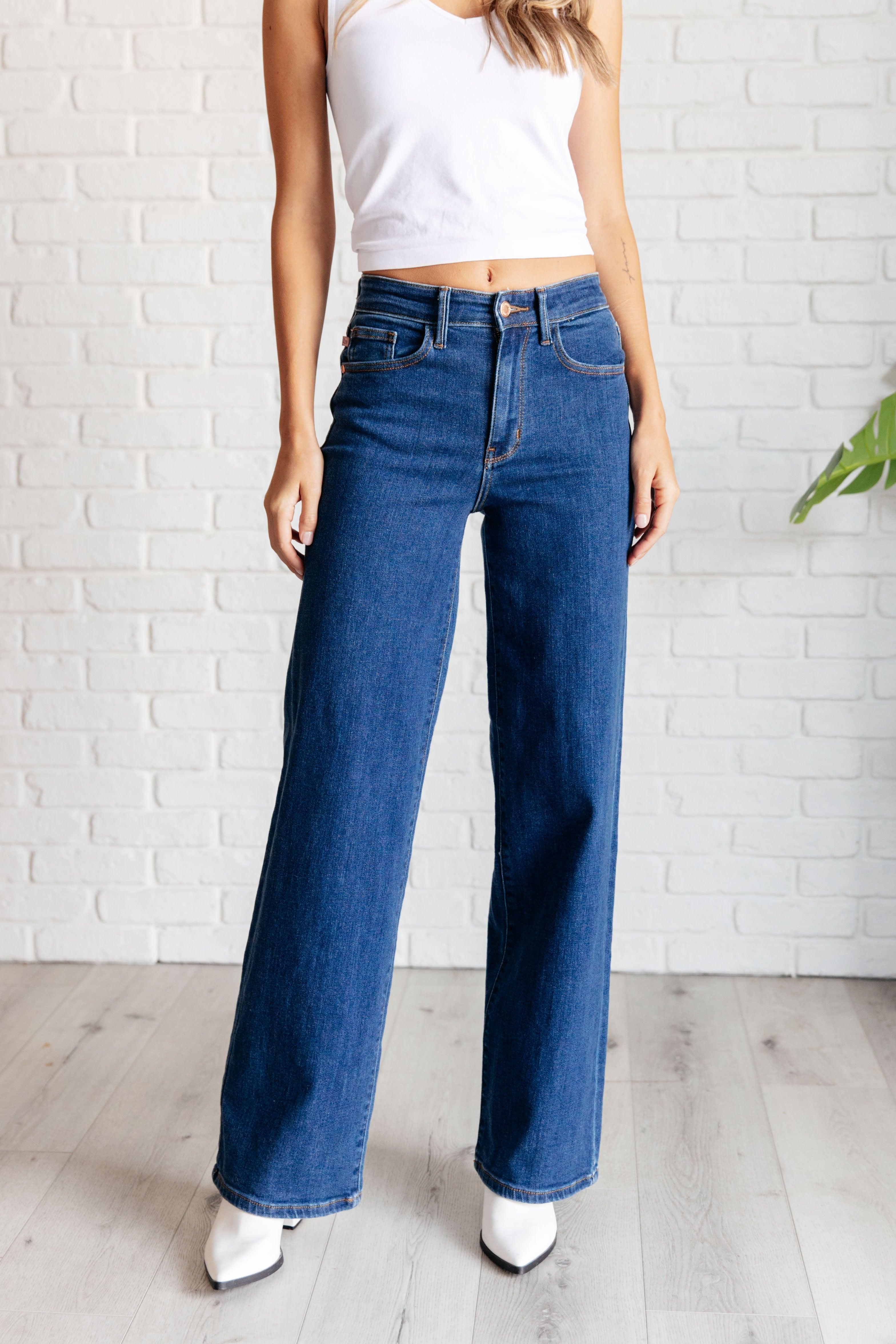 Judy Blue High Rise Vintage Wide Leg Jeans | Jeans Daverri Fashions