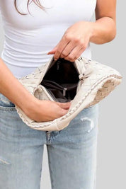 Butter Soft Vegan Leather Woven Handbag | Handbags Daverri Fashions