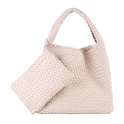 Vegan Leather Woven Hobo | Handbags Daverri Fashions