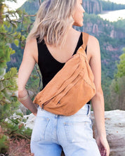 London Oversized Canvas Crescent Sling Bag | Handbags Daverri Fashions