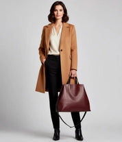 Cecily Leather Tote Bag | Tote Bags Daverri Fashions