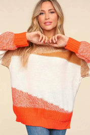 Haptics Color Block Long Sleeve Sweater | Sweaters Daverri Fashions