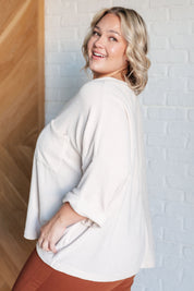 Ivory Thoughts Chenille Blouse | Tops Daverri Fashions