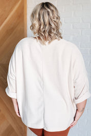 Ivory Thoughts Chenille Blouse | Tops Daverri Fashions