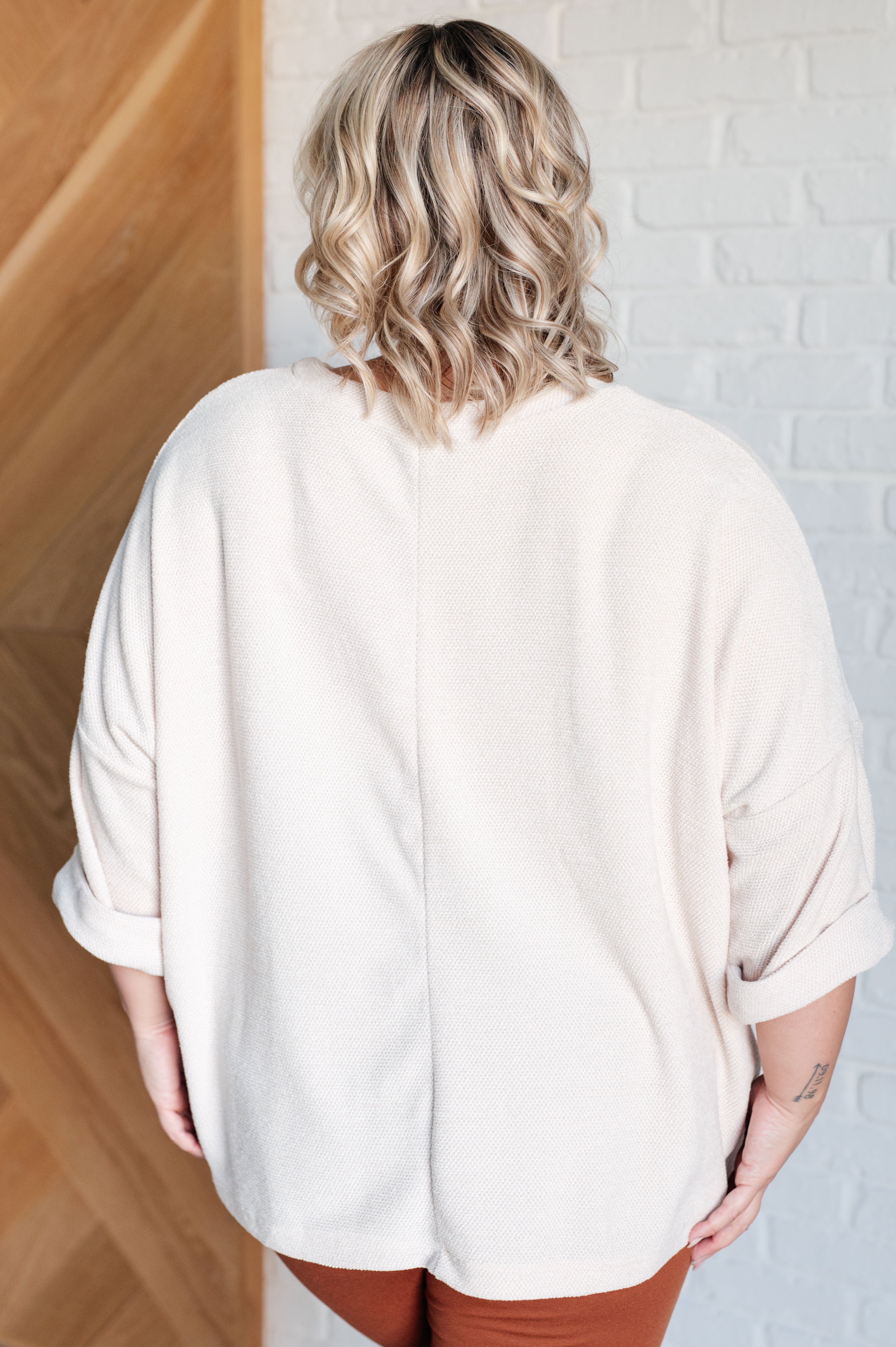 Ivory Thoughts Chenille Blouse | Tops Daverri Fashions